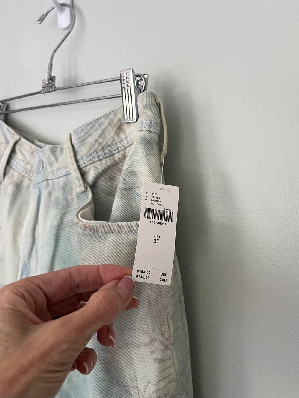 Pilcro High-Rise Slouch Wide-Leg Map Pattern Jeans - Picture 14 of 15